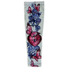 Hot Leathers Heart Lock arm sleeve featuring bold black design and detailed artwork on black fabric, perfect for motorcycle style.