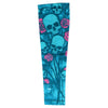 Hot Leathers Skull Bouquet arm sleeve featuring detailed skull and floral design, made of stretchy fabric for arm coverage.