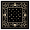 Hot Leathers Flying Eyeball Paisley Bandana featuring bold eye-catching paisley design in vibrant colors.