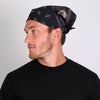 Hot Leathers Flying Eyeball Paisley bandana featuring bold paisley and eyeball designs, made from lightweight fabric for style and comfort.