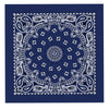 Hot Leathers Classic Navy Paisley Bandana featuring a detailed paisley pattern, made from soft fabric for versatile use.