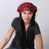 Hot Leathers Classic Burgundy Paisley Bandana, stylish fabric accessory with paisley pattern for versatile casual wear.