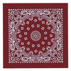 Hot Leathers Classic Burgundy Paisley Bandana with intricate paisley pattern, made from soft fabric for versatile style.