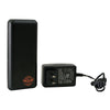 Milwaukee Leather Nexgen Heat BatteryJackT universal battery pack for jackets and hoodies, shown mounted on a jacket.