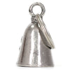 Hot Leathers Green Clover silver bell, decorative metal bell with clover design, ideal for accessories or decorative purposes.