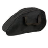 Milwaukee Leather black large textile saddlebag inside liner for biker bags, showing detailed interior and stitching.