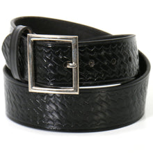 Hot Leathers BLE1017 Basket Weave Genuine Leather Garrison Belt with Removable Buckle