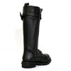 Black 14-inch knee-high leather boots from Hot Leathers with side zipper entry, designed for ladies.