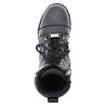 Hot Leathers Ladies 7-inch-tall zip-up and lace-up studded boots, featuring a rugged leather design and metal stud accents.