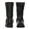 Hot Leathers BTM1016 Men's Classic Black 11-inch Harness Leather Boots