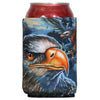 Hot Leathers Majestic Eagle can and bottle sleeve, featuring detailed eagle design on durable can wrap for beverages.
