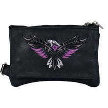 Hot Leathers CPE2006 Tribal Eagle Embroidered Ladies Clip Pouch Purse-8â€X5â€X1â€