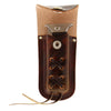 Hot Leathers brown leather laced knife case, a durable accessory with detailed lacing design for safe knife storage.