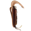 Brown leather laced knife case by Hot Leathers, accessory with detailed stitching and classic design, ideal for carrying knives.