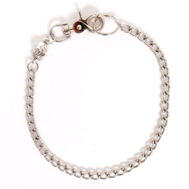 Hot Leathers large skull 18-inch wallet chain from the CHAIN & WALLETS collection, featuring a bold skull design.