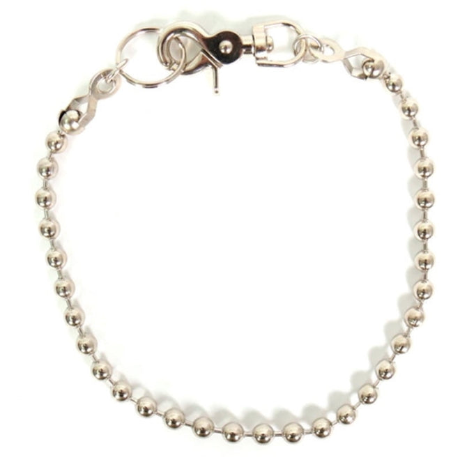 Hot Leathers CWA1033 18-inch ball chain wallet chain featuring metal ball links for secure attachment and stylish accessories.