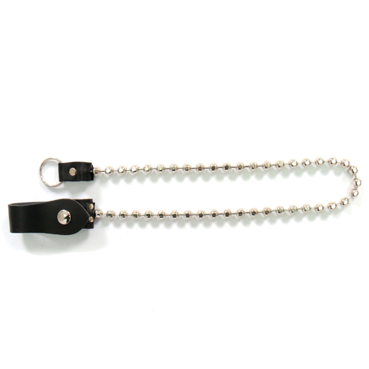 Hot Leathers 24-inch Wallet Chain Ball featuring sturdy metal links and a secure attachment clip for stylish wallet protection.