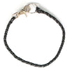Hot Leathers 18-inch braided leather wallet chain with metal clasp, designed for durability and style.