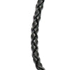 Hot Leathers 18-inch braided leather wallet chain with metal clasp, designed for secure attachment and stylish accessory.