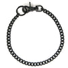 Black 18-inch leather wallet chain by Hot Leathers featuring metal link design, attached to a wallet.