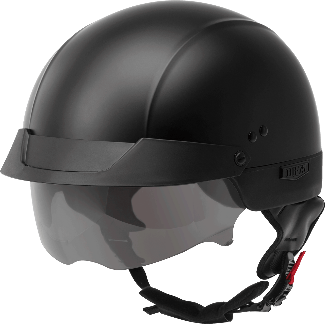 GMax 72-6501 HH-75 Half Helmet Matte Black XL - HighwayLeather