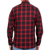Hot Leathers FLM2021 Men's 'Red and Black' Flannel Long Sleeve Shirt
