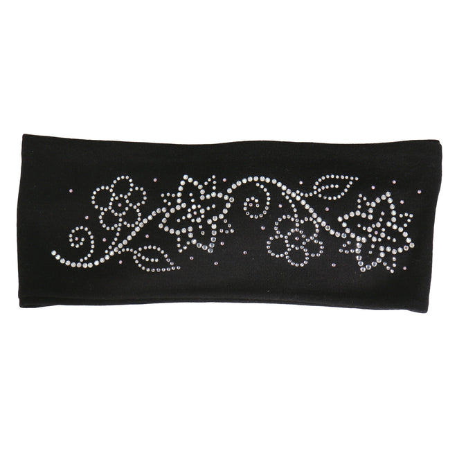 Hot Leathers floral bling head wrap for hair accessories, featuring colorful flower designs and sparkling embellishments.