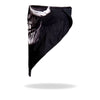 Hot Leathers Human Skull face wrap and neck warmer, black safety accessory with skull design, for full face and neck coverage.