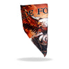 Hot Leathers Storm Cloud Eagle face and neck warmer, soft fabric wrap for safety and warmth, featuring eagle face design.