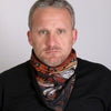 Hot Leathers Storm Cloud Eagle face and neck warmer in soft fabric, featuring bold eagle design for safety and style.