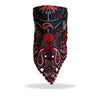 Hot Leathers red paisley face wrap and neck warmer, made for face, neck, and safety protection with vibrant paisley pattern.