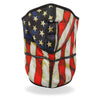 Hot Leathers American flag face wrap and neck warmer, soft fabric with patriotic design for face and neck protection.