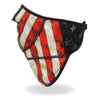 Hot Leathers American flag face wrap and neck warmer with patriotic design, perfect for face and neck protection.