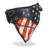 Hot Leathers American flag face wrap and neck warmer, versatile face and neck safety accessory with patriotic design.