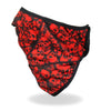 Hot Leathers Ancient Skulls face and neck warmer, made of safety fabric, featuring skull graphic design and comfortable fit.