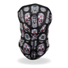Hot Leathers Sugar Skulls face and neck warmer with vibrant skull design, providing face and neck safety and warmth.