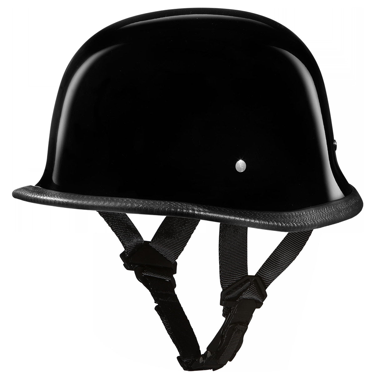 Daytona Helmets G1-B ‘German Style’ Dull Black Half Face Helmet - HighwayLeather