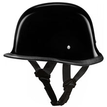Daytona Helmets G1-B ‘German Style’ Dull Black Half Face Helmet - HighwayLeather