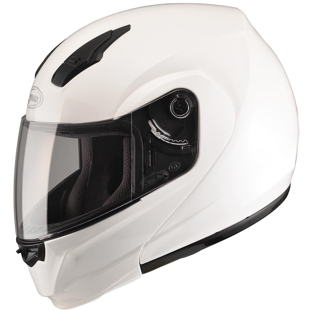 GMax MD04 Pearl White Modular Helmet MED– HighwayLeather