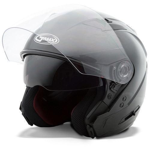 GMax 72-6501 HH-75 Half Helmet Matte Black 2X - HighwayLeather