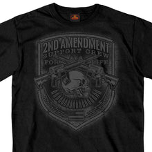 Hot Leathers GMD1442 Men's Black '2nd Amendment Support' T-Shirt