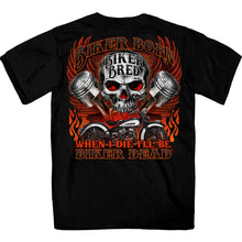 Hot Leathers GMD1535 Men's Black Skull and Pistons T-Shirt
