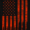 Hot Leathers GMD5430 Mens Black Flag Bullets Sleeveless Black Denim Shirt