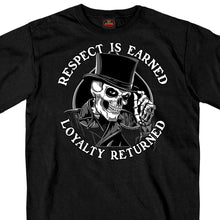 Hot Leathers GMS1347 Menâ€™s â€˜Respect Top Hatâ€™ Black T-Shirt