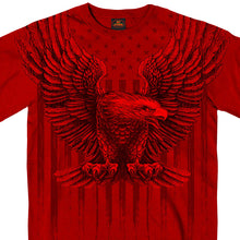 Hot Leathers GMS1482 Menâ€™s Short Sleeve Upwing Eagle Red Cardinal T-Shirt