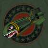 Hot Leathers GMS1512 Men's Military Green Short Sleeve Shark Bomb T-Shirt