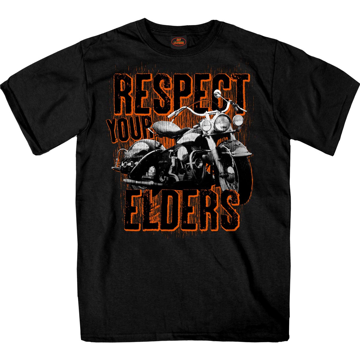 Hot Leathers GMS1533 Menâ€™s Black Respect Your Elders Short Sleeve T-Shirt