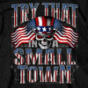 Hot Leathers GMS1544 Menâ€™s 'Try That In A Small Town' Black Graphic Print T-Shirt - LIMITED TIME