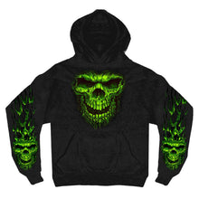 Hot Leathers GMS4023 Menâ€™s Shredder Skull Black Hoodie Sweatshirt