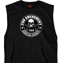 Hot Leathers GMT3207 Menâ€™s Shooter 2nd Amendment Black Sleeveless Shirt